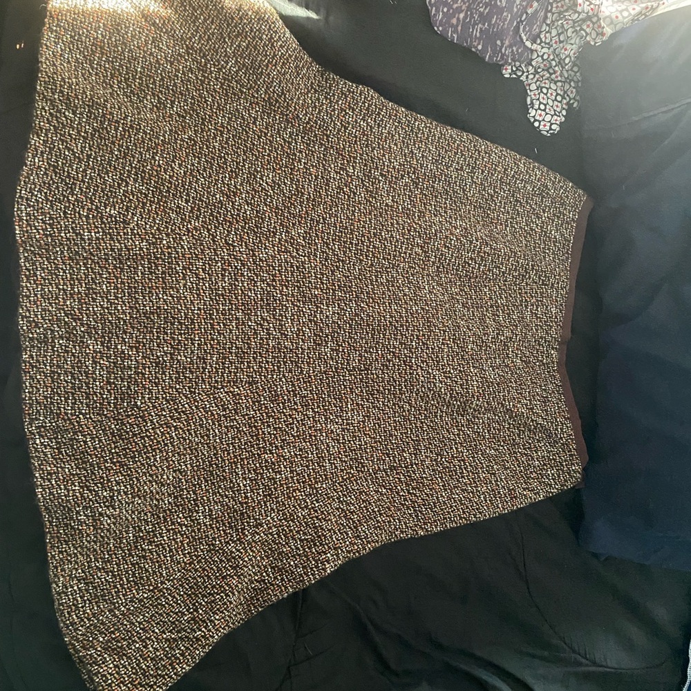 Brown Tweed Skirt